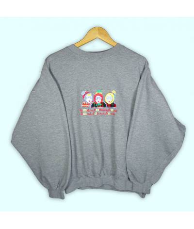 Sweater d'hiver gris. Coupe 90s