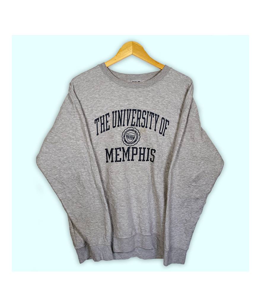 Sweat Memphis University gris, grand imprimé à l'avant.