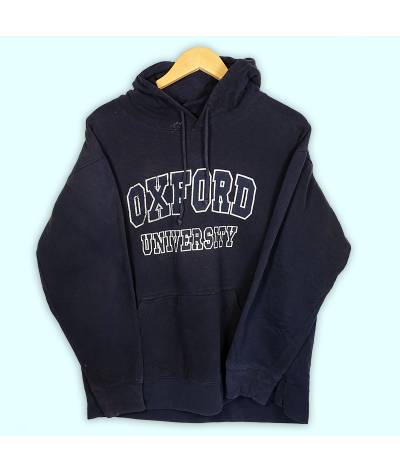 Pull à capuche bleu marine, Oxford university imprimé à l'avant. Poche kangourou.