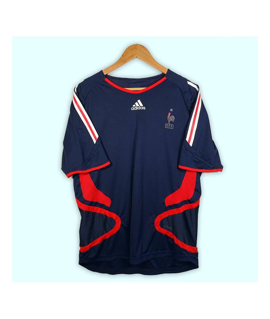 Maillot Adidas Equipe de France de football 1 étoile. Maillot d'entrainement officiel Adidas.